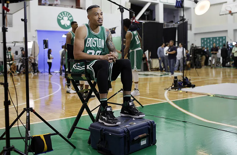 Sep 26, 2016; Boston, MA, USA; Boston Celtics forward Gerald Green (30) during media day at the Boston Celtic Practice Facility. Mandatory Credit: David Butler II-USA TODAY Sports