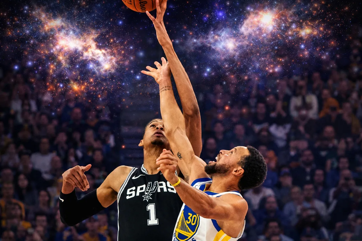 Victor Wembanyama et Stephen Curry