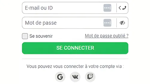 Connectez-vous rapidemenent à votre compte joueur 888Starz