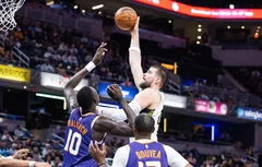 Ivica Zubac découvre la vitesse de Tyrese Haliburton