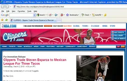 Insolite : les Clippers publient des blagues sur leur site internet