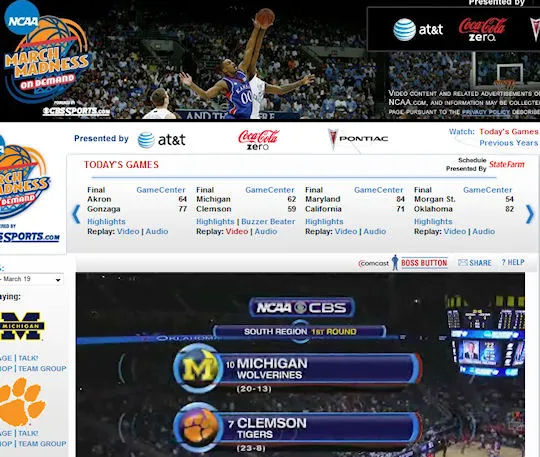 youtube march madness