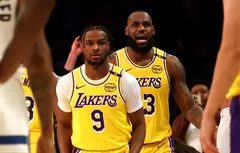 C’est fait : LeBron James et son fils Bronny James ont joué ensemble !