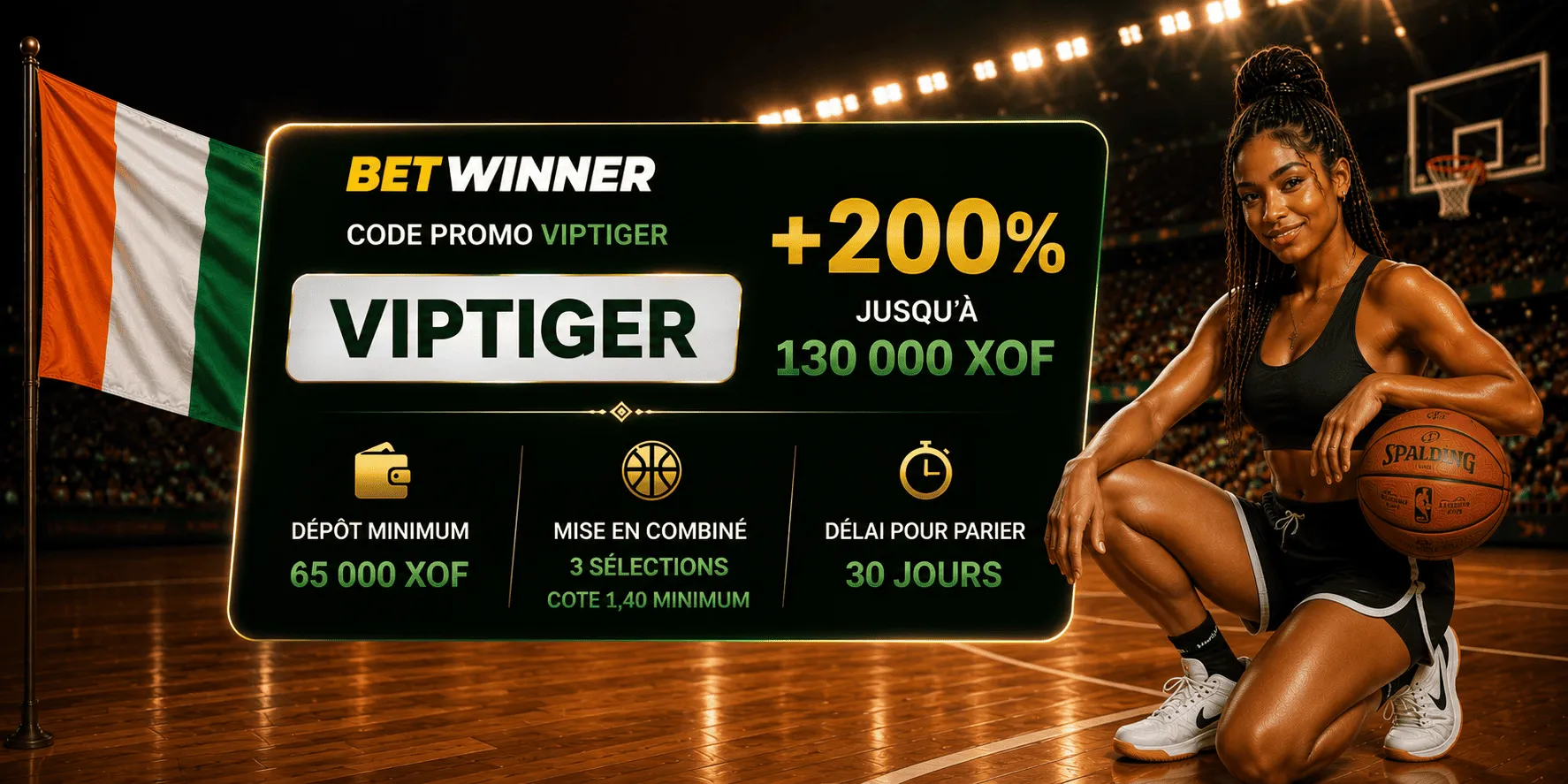 Bonus de 200 % en Côte d'Ivoire avec le code promo Betwinner