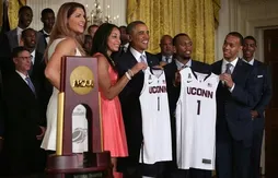 Les équipes d’UConn en visite à la Maison Blanche