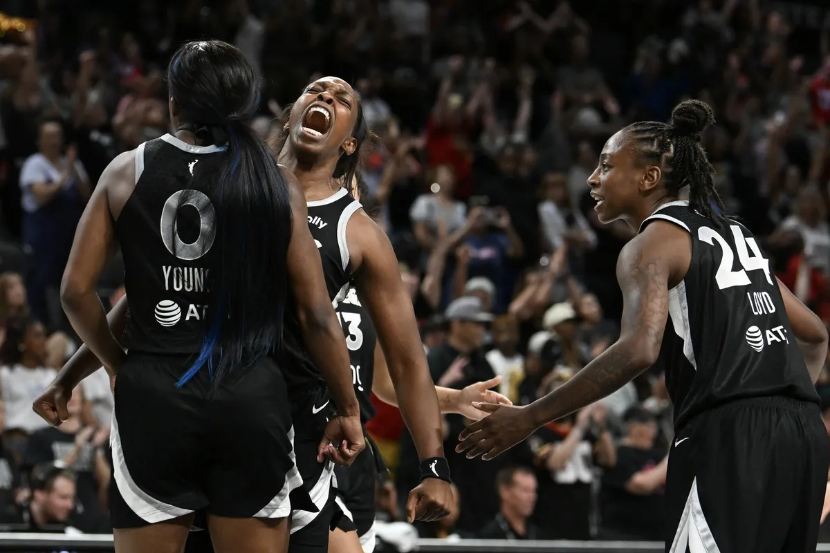 Les Las Vegas Aces face aux Dallas Wings en WNBA