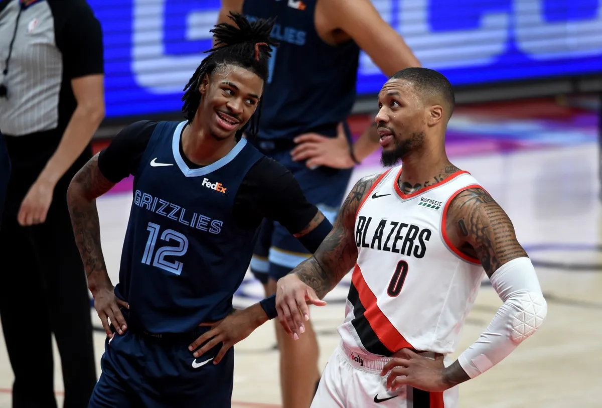 Ja Morant et Damian Lillard, désormais associés à Portland