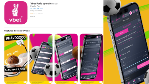 Application Vbet sur l’app store