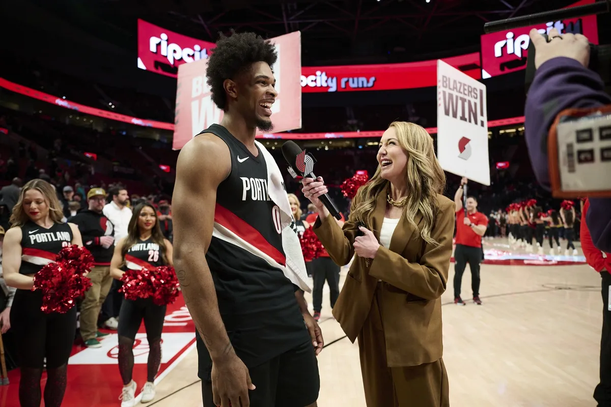 Scoot Henderson (Blazers) après la victoire contre les Pacers