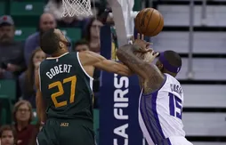 Utah – Sacramento : Rudy Gobert étouffe DeMarcus Cousins !