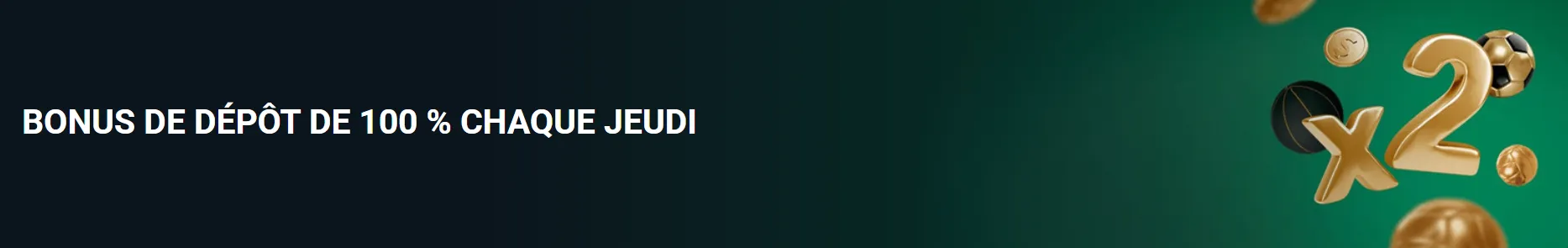 Bonus de dépôt Betwinner chaque jeudi