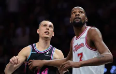 Juste un peu de chambrage entre Tyler Herro et Kevin Durant