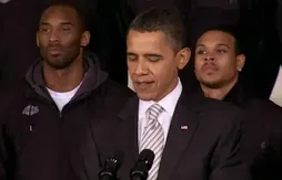 Les images des Lakers reçus par Barack Obama