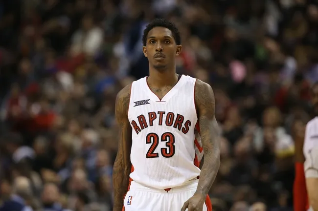 Nov 21, 2014; Toronto, Ontario, CAN; Toronto Raptors guard Lou Williams (23) against the Milwaukee Bucks at Air Canada Centre. The Raptors beat the Bucks 124-83. Mandatory Credit: Tom Szczerbowski-USA TODAY Sports