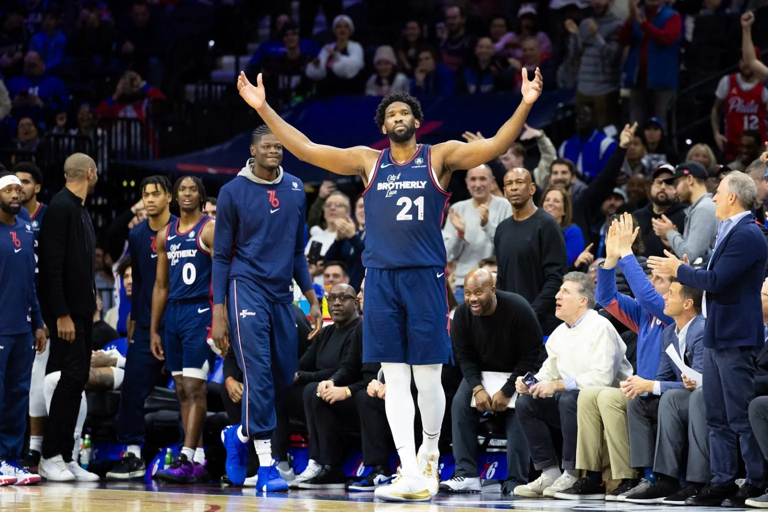 Joel Embiid avec les Sixers
