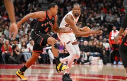 Scottie Barnes s’envoie des fleurs après sa performance contre Kevin Durant