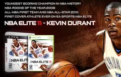 Kevin Durant en couverture de NBA Elite 11