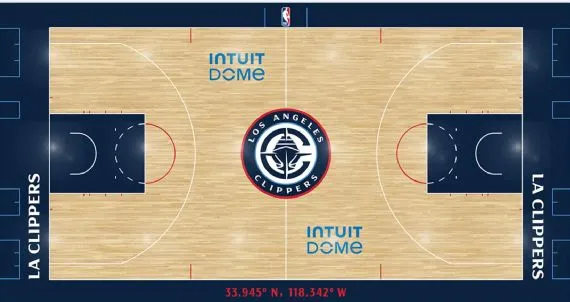 Le nouveau parquet des Clippers