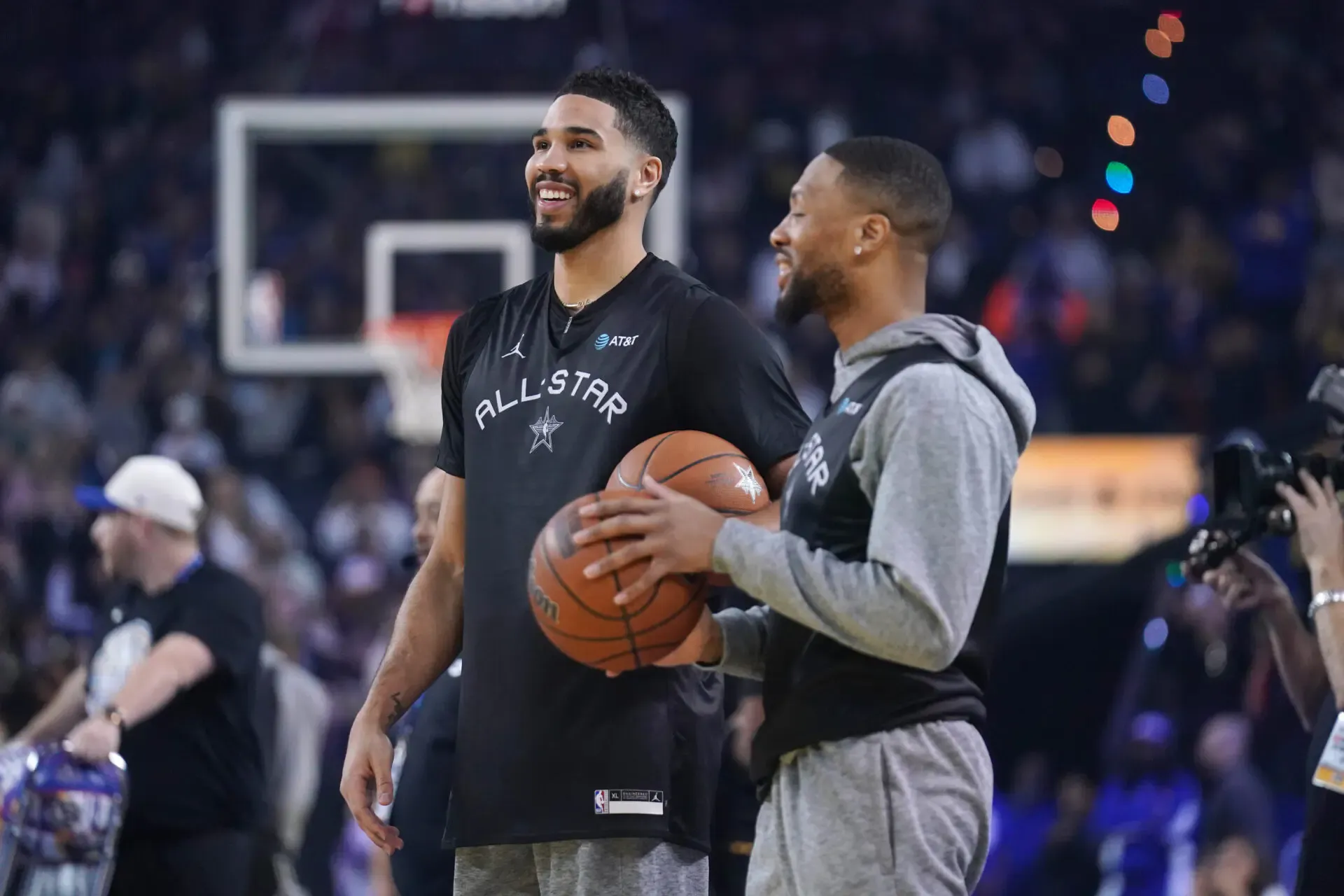 Jayson Tatum et Damian Lillard