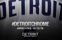 Un maillot “chromé” pour les Pistons