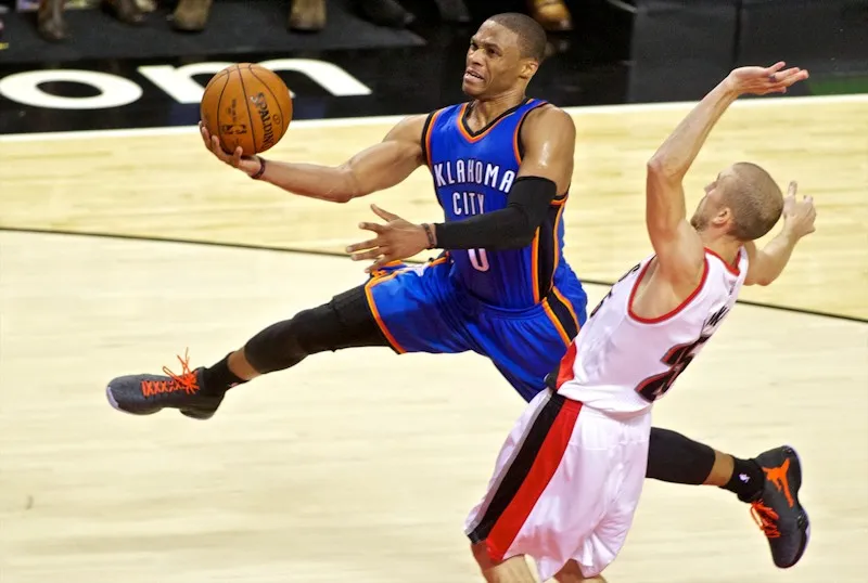 Russell Westbrook (38 pts) trop esseulé face aux Blazers