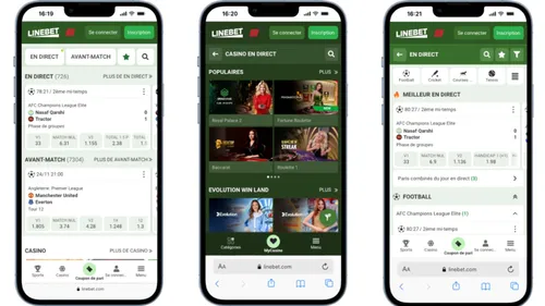 Découvrez les différentes fonctionnalités de l'APK Linebet 