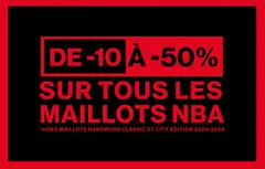 Soldes | De -10 à -50% sur les maillots NBA