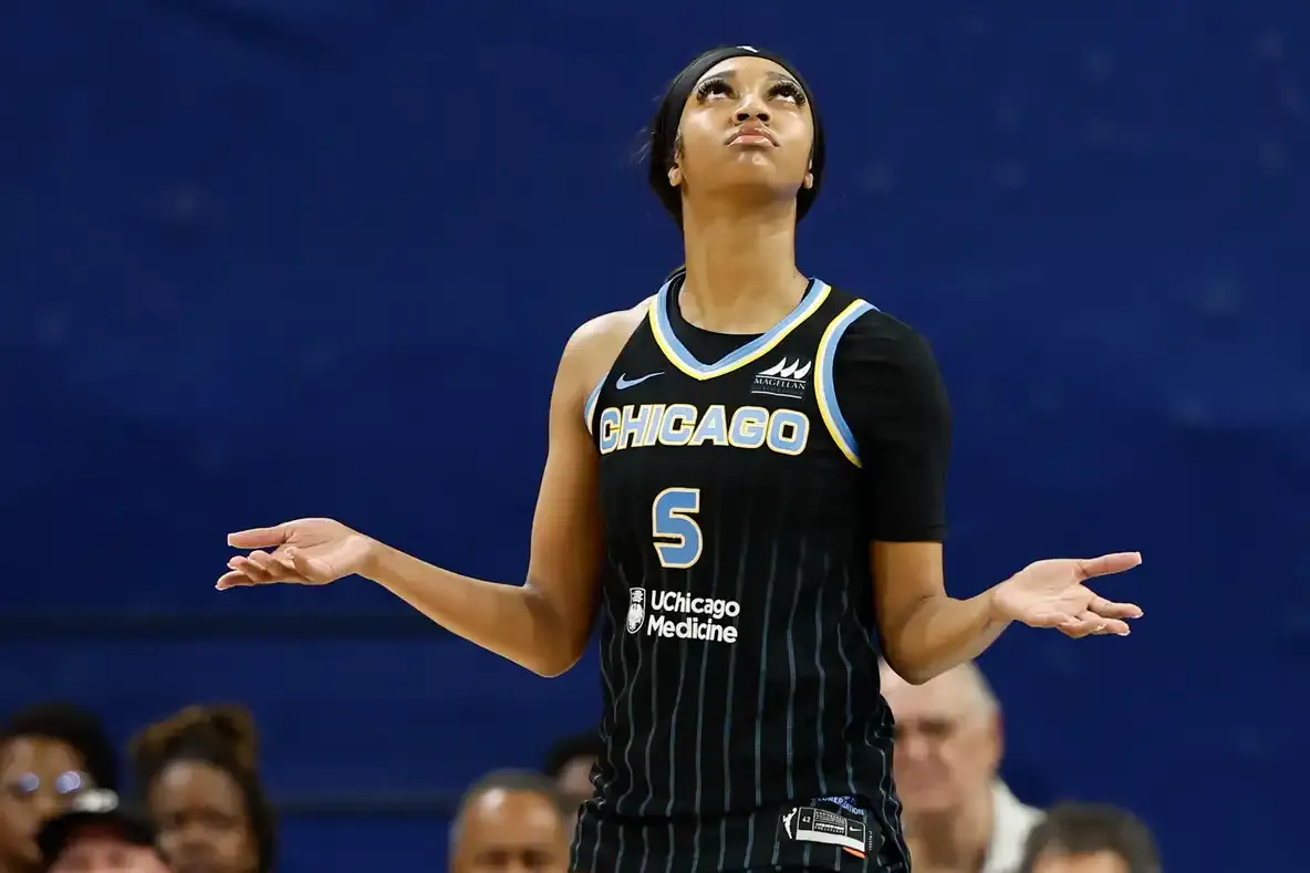 Angel Reese double-double