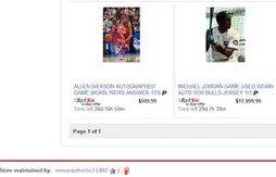 Allen Iverson vend ses maillots et ses chaussures sur eBay