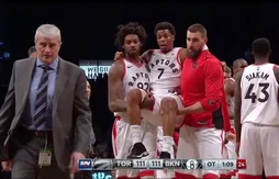 Kyle Lowry touché au dos après une vilaine chute