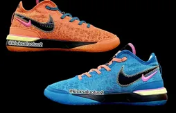 La LeBron 20 « NXXT » dans un étonnant orange et bleu