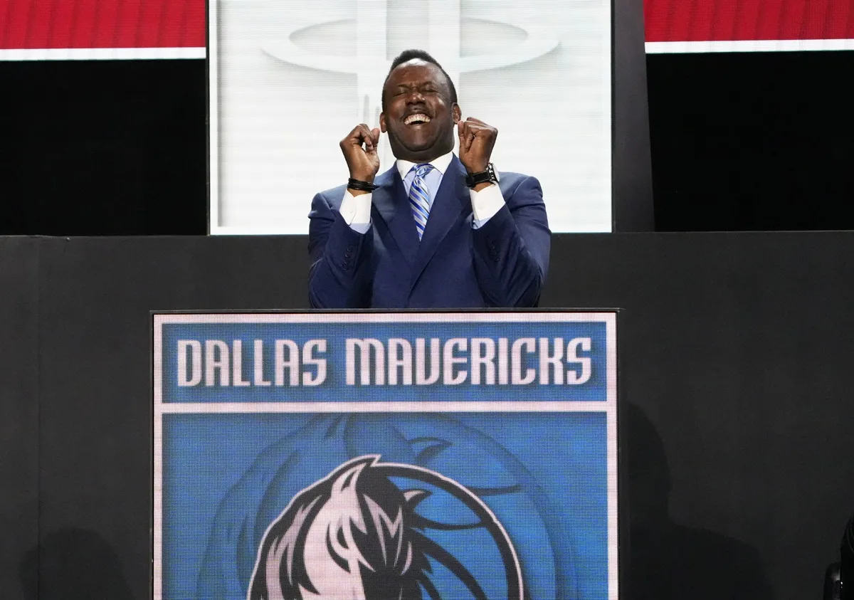 Rolando Blackman (Mavericks) lors de la Lottery de la Draft 2025