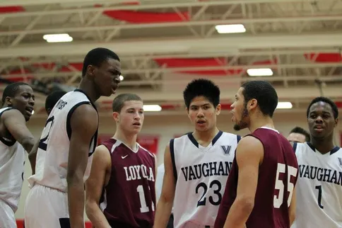 MAILMASTER Subject: sp-wiggins25june On 2014-06-18, at 11:38 AM, Gerster, Jane wrote: Vaughan Secondary School basketball team captain Cy Samuels (far left), Andrew Wiggins (#22 on left) and teammates Henry Tan (#23) and Roshane Roberts (#1 on right) during the 2011 OFSAA basketball championships final. The team won that year (the only year Wiggins played for the school du ring his year and a half as a student there, but Wiggins has remained close with some of his teammates. Roshane Roberts will be with him in New York on draft day. PROVIDED. Three.JPG
