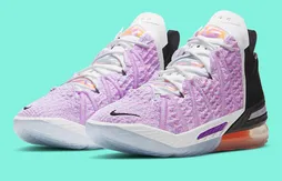 Trois nouveaux coloris pour la LeBron 18, dont un pour Kylian Mbappé