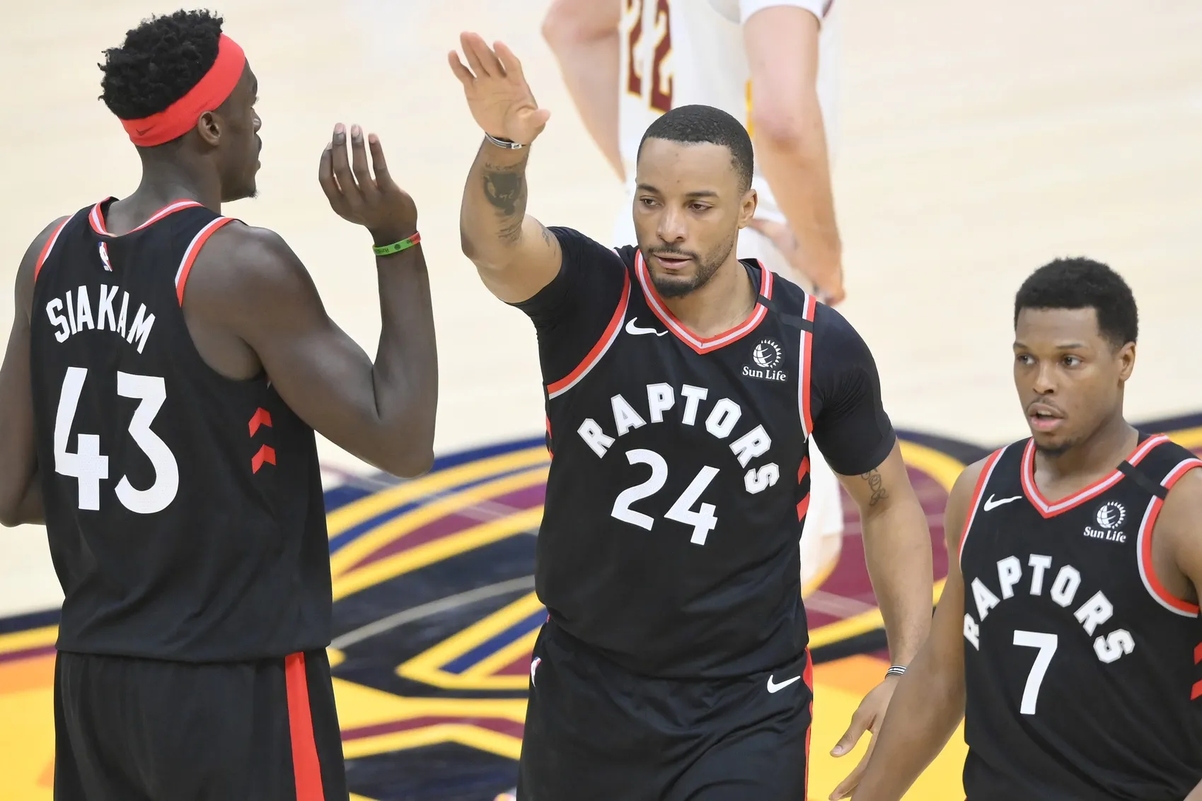 Pascal Siakam et Norman Powell