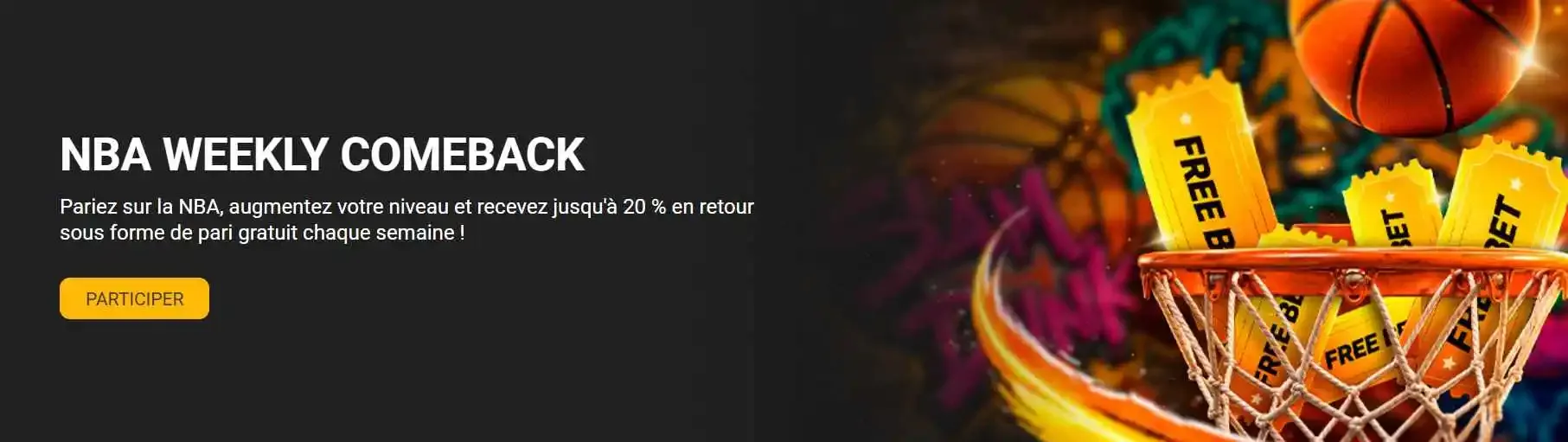 Promo Melbet NBA Weekly Comeback 