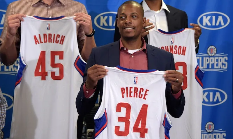 A 38 ans, Pierce s'est engagé pour trois saisons avec les Clippers, et pour la première fois de sa carrière, il sera encouragé et applaudi par tout le public du Staples Center.