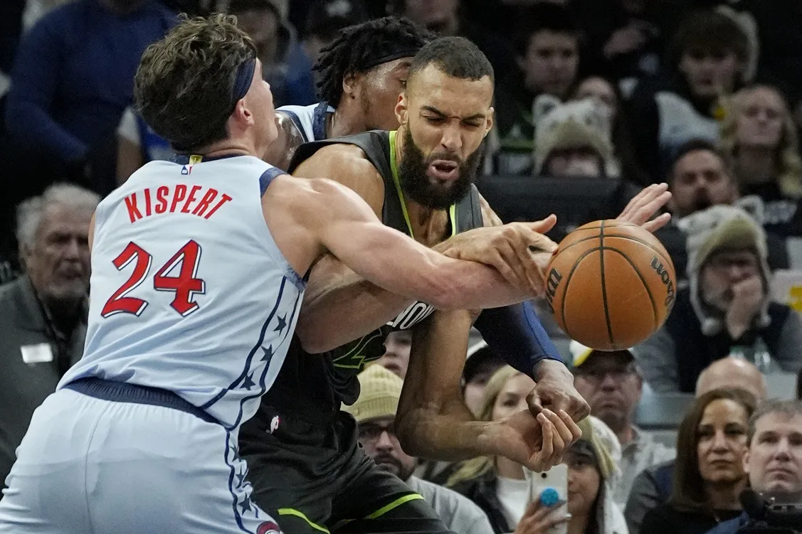 Rudy Gobert et les Wolves face aux Wizards