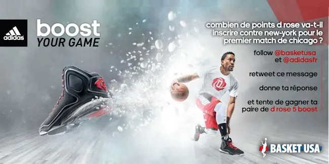 Grand concours Adidas : gagnez 5 paires de la DRose 5 Boost