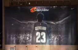 Cleveland : la célèbre affiche de LeBron James provisoirement retirée
