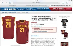 Cavaliers : la NBA retire le maillot d’Andrew Wiggins du NBA Store