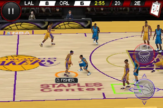 Derek Fisher avec des cheveux et un headband...