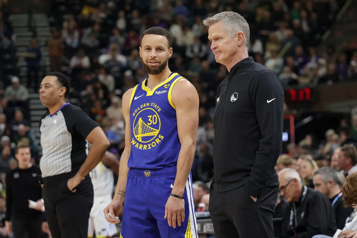 Stephen Curry et Steve Kerr