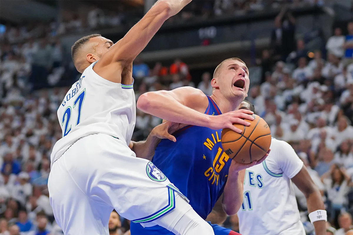 Rudy Gobert et Nikola Jokic