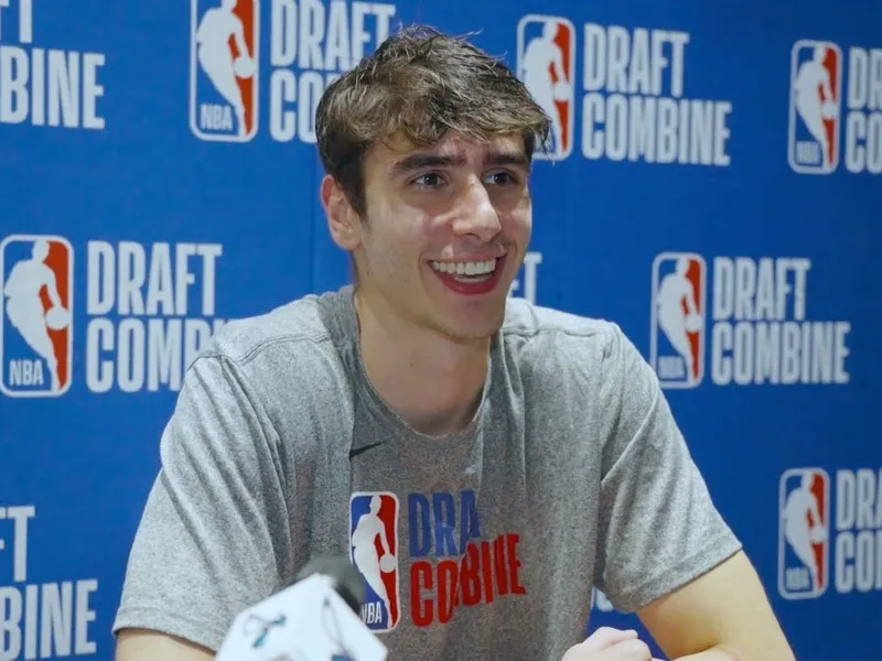 Maxime Raynaud au Draft Combine