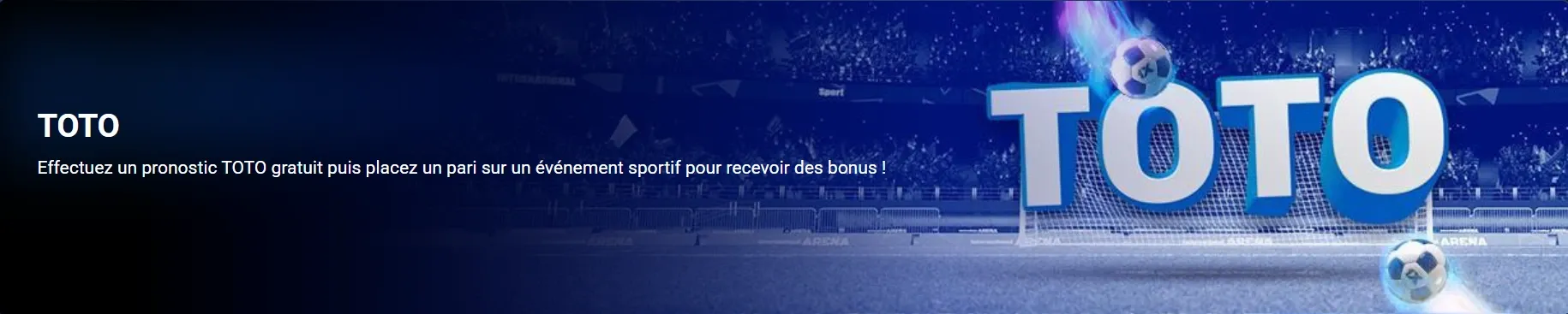 Bonus 1xBet TOTO