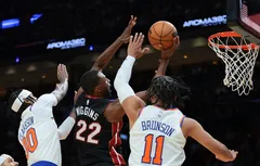 Le collectif du Heat tient tête à Jalen Brunson (37 points)