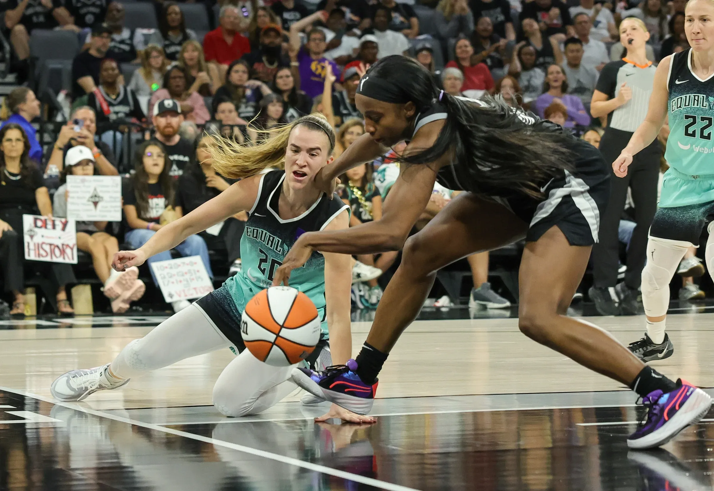 Les Aces face au Liberty en WNBA
