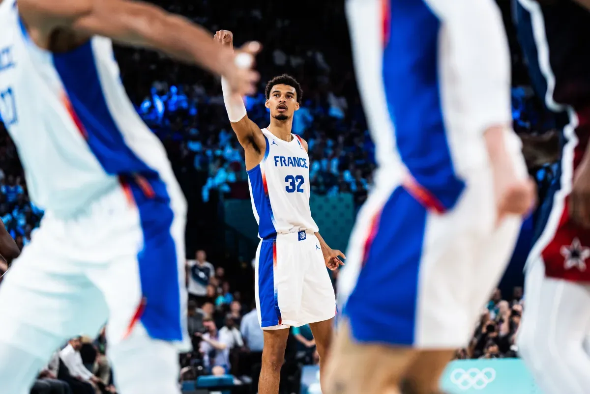 Victor Wembanyama avec les Bleus