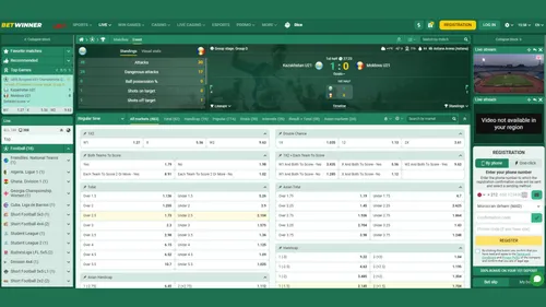 Live streaming Betwinner